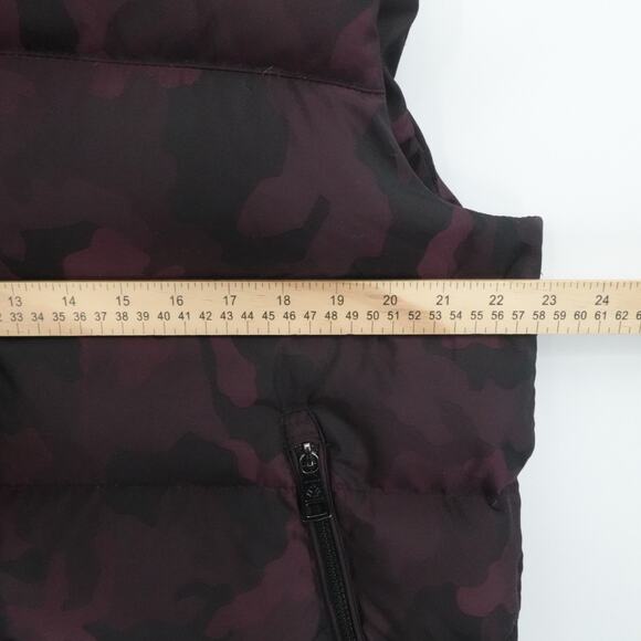 Jared Lang Vest Mens Large Purple‎ Camo Full Zip Down Filled City Urban Preppy - Picture 5 of 12